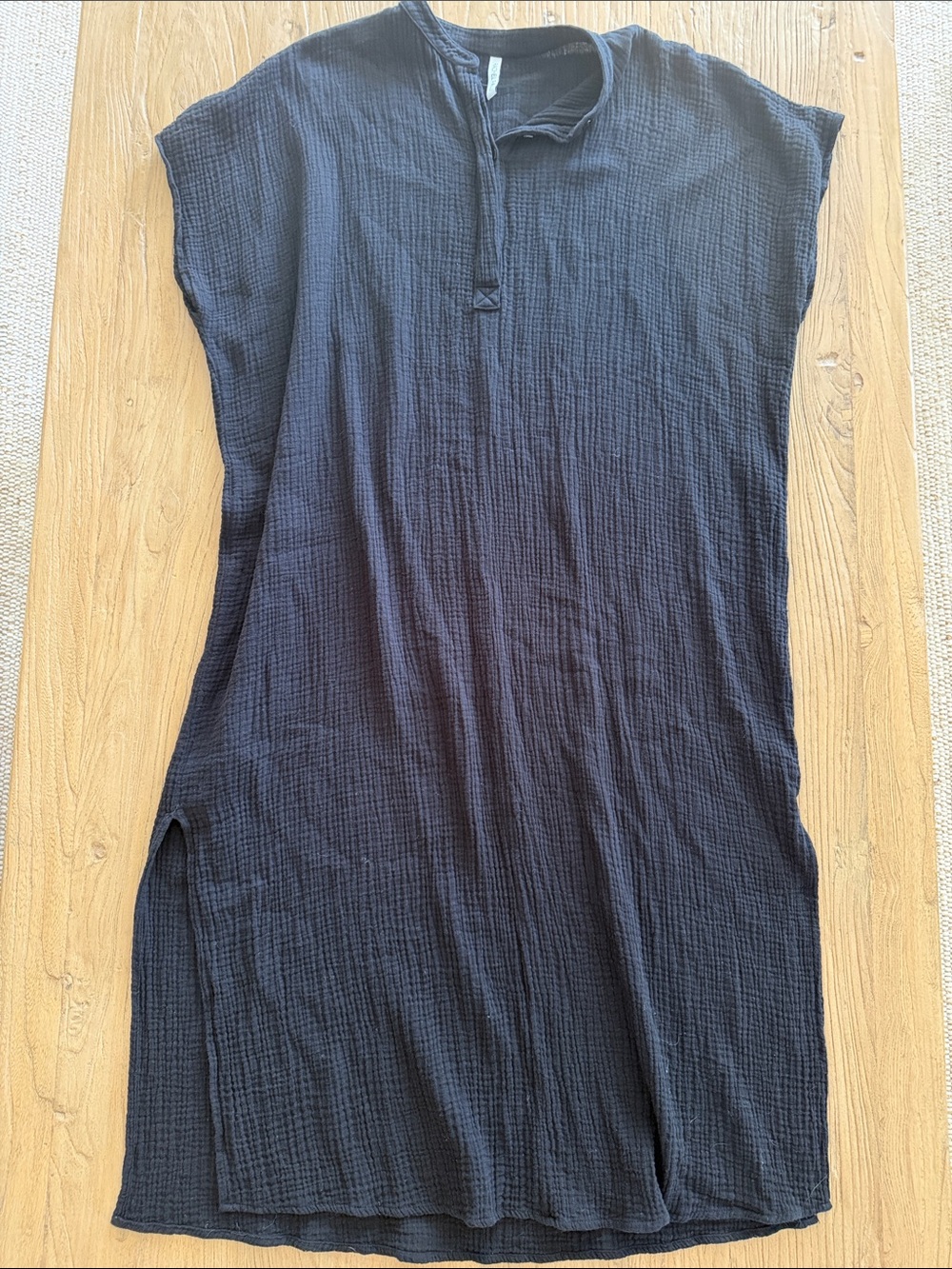 Rachel Pally Black Gauze Maxi Dress